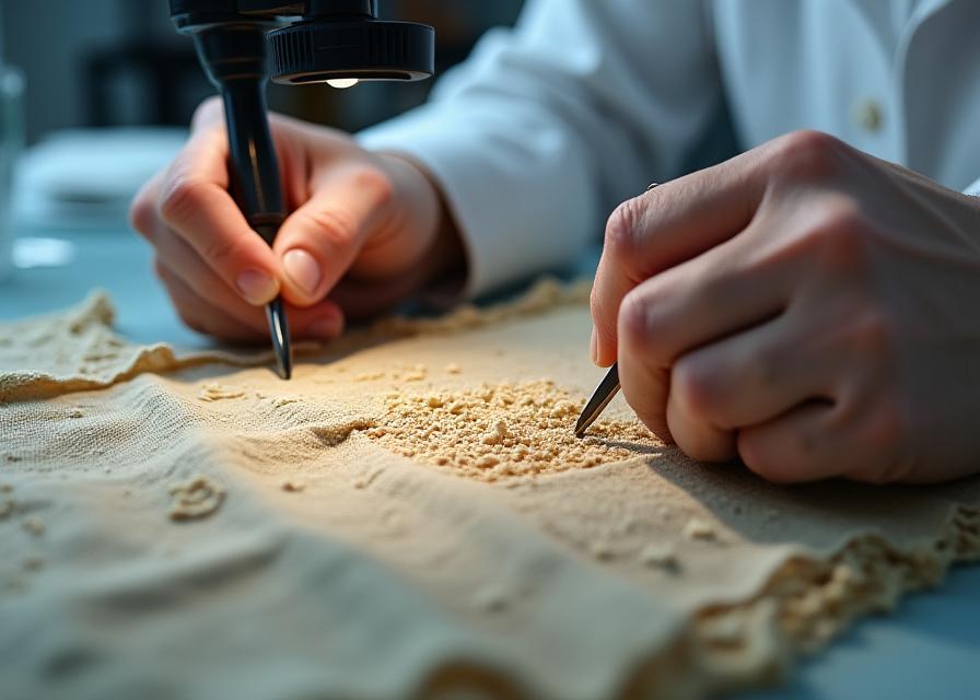 Análisis y restauración de textiles antiguos